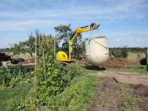 Sewage treatment plant ready for installation