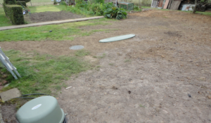 Sewage treatment plant installation completed with excavations back filled