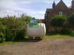 sewage treatment plant delivered for installation