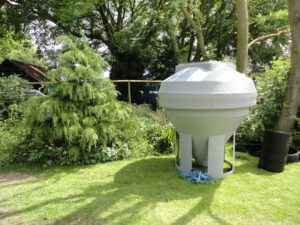 sewage treatment plant delivered for installation